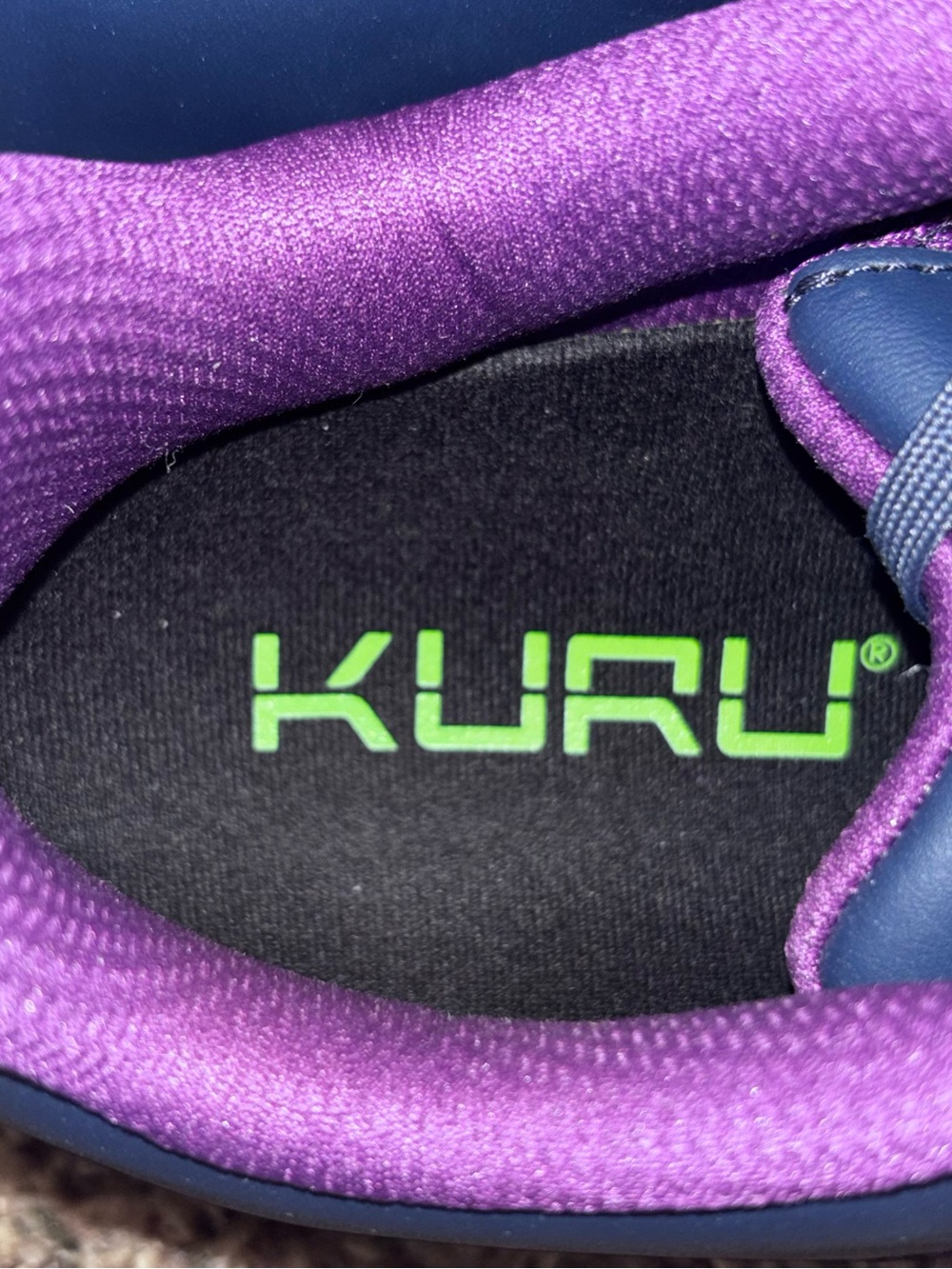 Kuru Quantum 2.0 Womens Size 9.5 Wide Grape Athletic Running Shoes Sneakers New - Picture 6 of 7